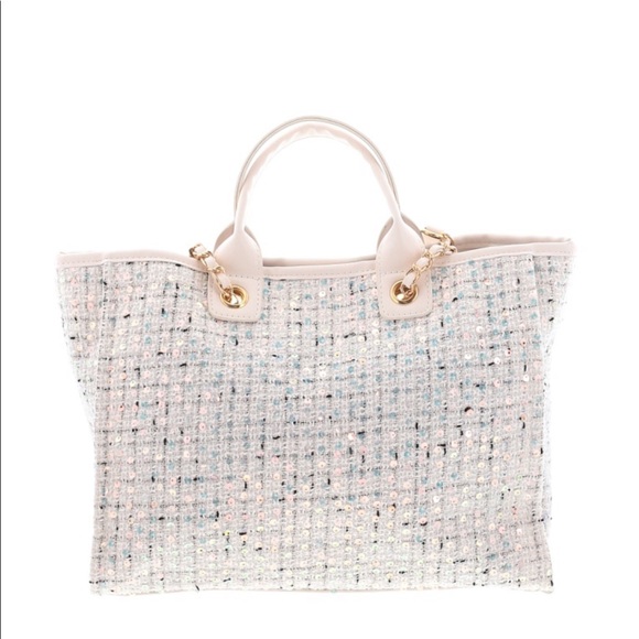 Handbags - Metallic White Satchel Bag